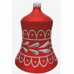 Casa Padrino Bola de Navidad XXL Decorativa para Árbol Rojo / Plata Al. 99 cm - Decoración Navideña Casa Padrino Bola de Navidad XXL Decorativa para Árbol Rojo / Plata Al. 99 cm - Decoración Navideña