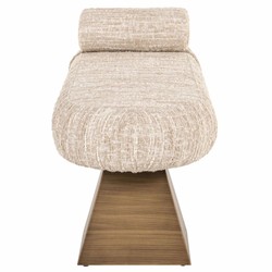Luxus Bank Sitzbank Beige Braun