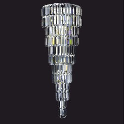Casa Padrino lampadario di lusso in cristallo argento A. 90 cm - Illuminazione di lusso