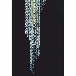 Casa Padrino Luxus Barock Kristallglas LED Kronleuchter Gold H. 100 cm