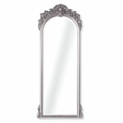 Casa Padrino Miroir Baroque de Luxe Argent H. 180 cm - Mobilier Baroque - Fabriqué en Italie