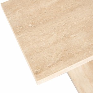Casa Padrino Luxus Travertin Konsole Beige 140 cm - Luxus Naturstein Möbel