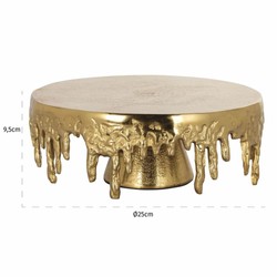 Casa Padrino Plato para Tartas de Lujo Oro Ø 25 cm - Accesorios para Hoteles y Restaurantes