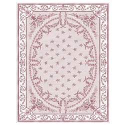 Casa Padrino Luxury Baroque Living Room Carpet Pink / White - Various Sizes