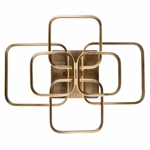 Casa Padrino Luxus LED Deckenleuchte Gold 69 cm - Luxus LED Leuchten