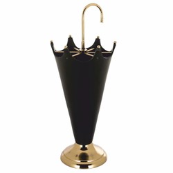 Casa Padrino porte-parapluie de luxe noir / or H. 66 cm - Accessoires de luxe