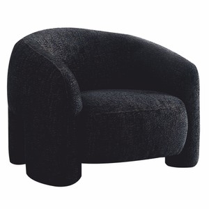 Casa Padrino fauteuil de luxe pour salon et hôtel noir 100 cm - Meubles de luxe
