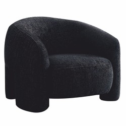 Casa Padrino Luxury Living Room & Hotel Armchair Black 100 cm - Luxury Furniture