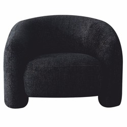 Casa Padrino Luxury Living Room & Hotel Armchair Black 100 cm - Luxury Furniture
