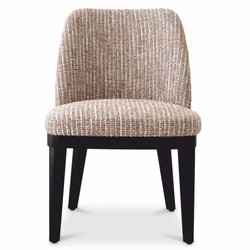 Luxus Esszimmer Stuhl Küchen Stuhl Beige Schwarz