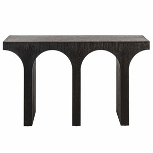 Casa Padrino Luxus Konsole Dunkelbraun 140 x 35 x H. 80,5 cm - Luxus Möbel