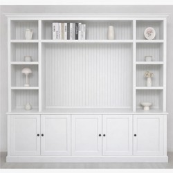 Casa Padrino armadio per libri stile country bianco 254 cm - Mobili in stile country Casa Padrino armadio per libri stile country bianco 254 cm - Mobili in stile country