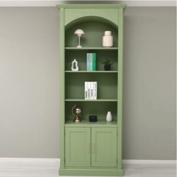 Casa Padrino set di 3 armadio per libri in stile country verde chiaro - Mobili in stile country
