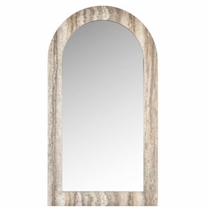 Casa Padrino Luxury Natural Stone Mirror Gray H. 100 cm - Luxury Natural Stone Furniture