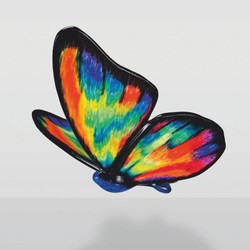 Deko Skulptur Figur Schmetterling Bunt