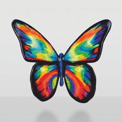 Deko Skulptur Figur Schmetterling Bunt