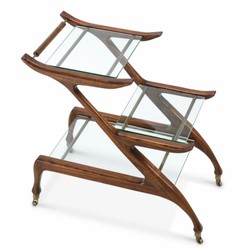 Casa Padrino carrello da portata di lusso marrone 85 x 50 x A. 80 cm - Accessori per hotel