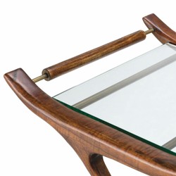 Casa Padrino carrello da portata di lusso marrone 85 x 50 x A. 80 cm - Accessori per hotel