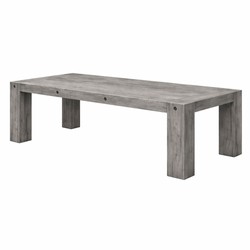Casa Padrino Mesa de Comedor de Madera Maciza de Estilo Campestre Gris - Varios Tamaños Casa Padrino Mesa de Comedor de Madera Maciza de Estilo Campestre Gris - Varios Tamaños