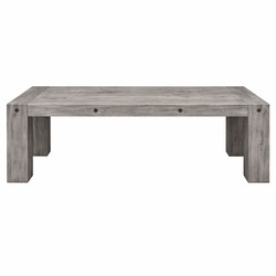 Casa Padrino Mesa de Comedor de Madera Maciza de Estilo Campestre Gris - Varios Tamaños Casa Padrino Mesa de Comedor de Madera Maciza de Estilo Campestre Gris - Varios Tamaños