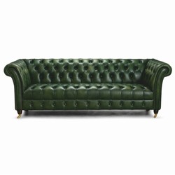 Luxus Chesterfield Leder Echtleder 3er Sofa Grün Luxus Chesterfield Leder Echtleder 3er Sofa Grün