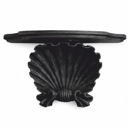 Casa Padrino consola de pared barroco de lujo negro antiguo - Decoración de pared - Hecha en Italia Casa Padrino consola de pared barroco de lujo negro antiguo - Decoración de pared - Hecha en Italia