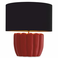 Casa Padrino Luxury Table Lamp Red / Black H. 59.5 cm - Luxury Quality