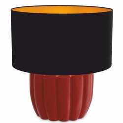Casa Padrino Luxury Table Lamp Red / Black H. 59.5 cm - Luxury Quality