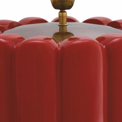Casa Padrino Luxury Table Lamp Red / Black H. 59.5 cm - Luxury Quality