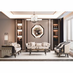 Casa Padrino Luxury Baroque Sofa Beige / Brown / Gold 245 cm - Baroque Living Room Furniture