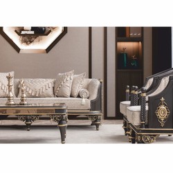 Casa Padrino Luxury Baroque Living Room Armchair Beige / Brown / Gold - Baroque Furniture