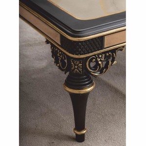 Casa Padrino Luxus Barock Couchtisch Beige / Braun / Gold 120 cm - Barock Möbel
