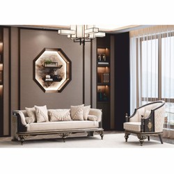 Casa Padrino Luxury Baroque Living Room Set Beige / Brown / Gold - Baroque Furniture