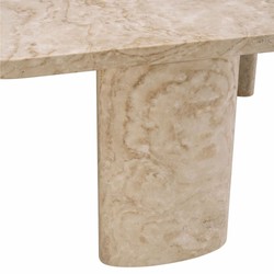 Luxus Travertin Couchtisch Wohnzimmertisch Beige