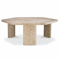 Luxus Travertin Couchtisch Wohnzimmertisch Beige
