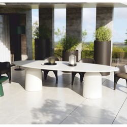 Casa Padrino Luxury Garden Dining Table Matte White 300 cm - Garden & Hotel Furniture Casa Padrino Luxury Garden Dining Table Matte White 300 cm - Garden & Hotel Furniture