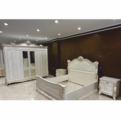 Casa Padrino Luxury Baroque Bedroom Wardrobe White / Gold 290 cm - Bedroom Furniture