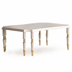 Casa Padrino tavolo da salotto barocco di lusso crema / oro 110 cm - Mobili da soggiorno barocco