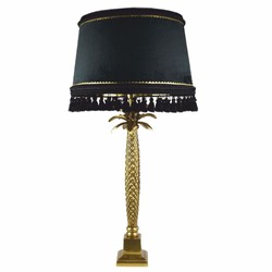 Luxus Stehleuchte Palme Gold Schwarz