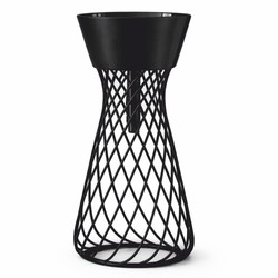 Casa Padrino lavabo di lusso in ceramica con supporto in metallo nero A. 85 cm - Fatto in Italia Casa Padrino lavabo di lusso in ceramica con supporto in metallo nero A. 85 cm - Fatto in Italia