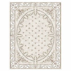 Casa Padrino Luxury Baroque Living Room Carpet Beige - Rectangular Wool Carpet - Various Sizes