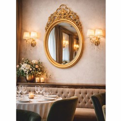 Prunkvoller Luxus Barock Spiegel Wandspiegel Gold