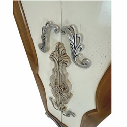 Casa Padrino armoire à bijoux baroque de luxe crème / multicolore H. 170 cm - Mobilier de style baroque