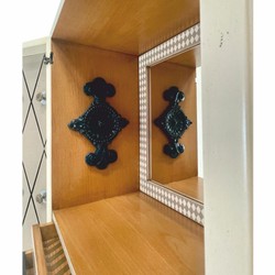 Casa Padrino armoire à bijoux baroque de luxe crème / multicolore H. 170 cm - Mobilier de style baroque