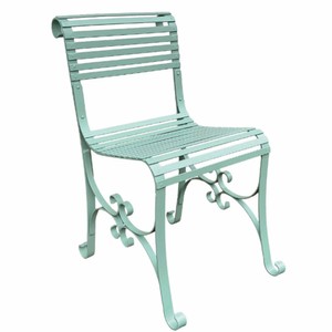 Casa Padrino sedia da giardino in ferro battuto Art Nouveau verde menta - Mobili da giardino e patio