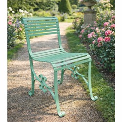 Casa Padrino Art Nouveau Wrought Iron Garden Chair Mint Green - Garden & Patio Furniture Casa Padrino Art Nouveau Wrought Iron Garden Chair Mint Green - Garden & Patio Furniture