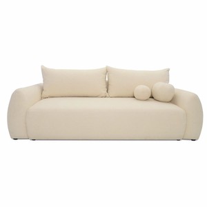 Casa Padrino divano letto crema 250 cm - Divano per soggiorno pieghevole con cuscini