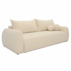 Casa Padrino divano letto crema 250 cm - Divano per soggiorno pieghevole con cuscini
