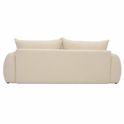 Casa Padrino divano letto crema 250 cm - Divano per soggiorno pieghevole con cuscini