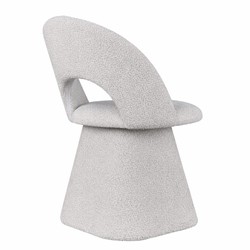 Casa Padrino sedia da pranzo di lusso con schienale curvo grigio chiaro A. 79 cm - Mobile sala da pranzo Casa Padrino sedia da pranzo di lusso con schienale curvo grigio chiaro A. 79 cm - Mobile sala da pranzo